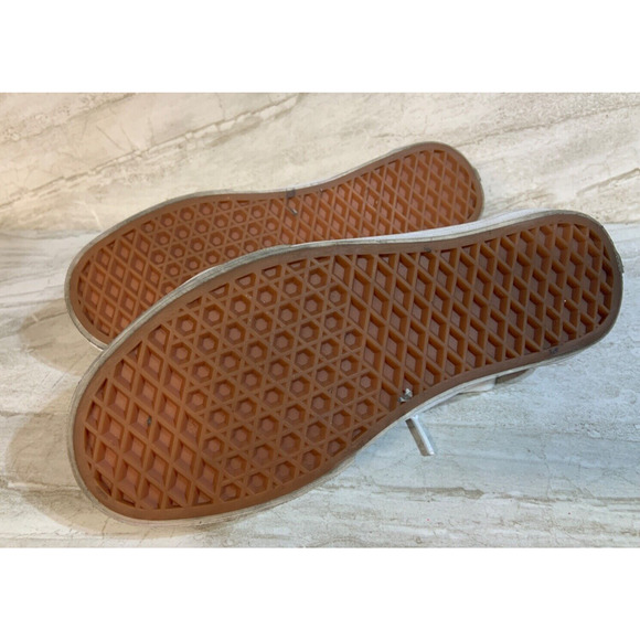 Red Checkered Pattern Lace Up Vans Old School M 6 W 7.5 - Picture 5 of 8